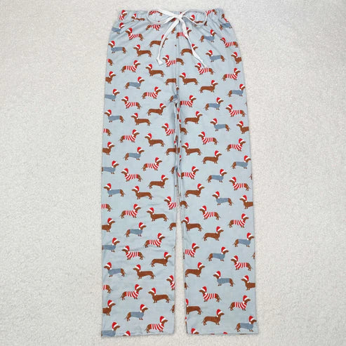 9.20 RTS Sibling Adult Men Women Santa Cows Holly Checked Christmas Pajamas Flare Pants