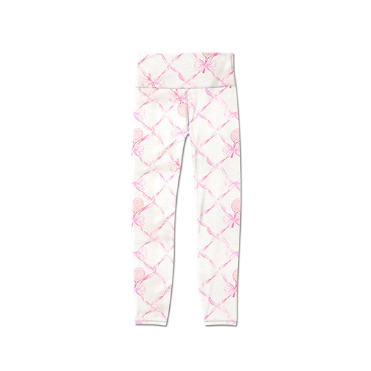 Baby Girls Pink Tennis Bows Yoga Legging Pants Preorder P0716