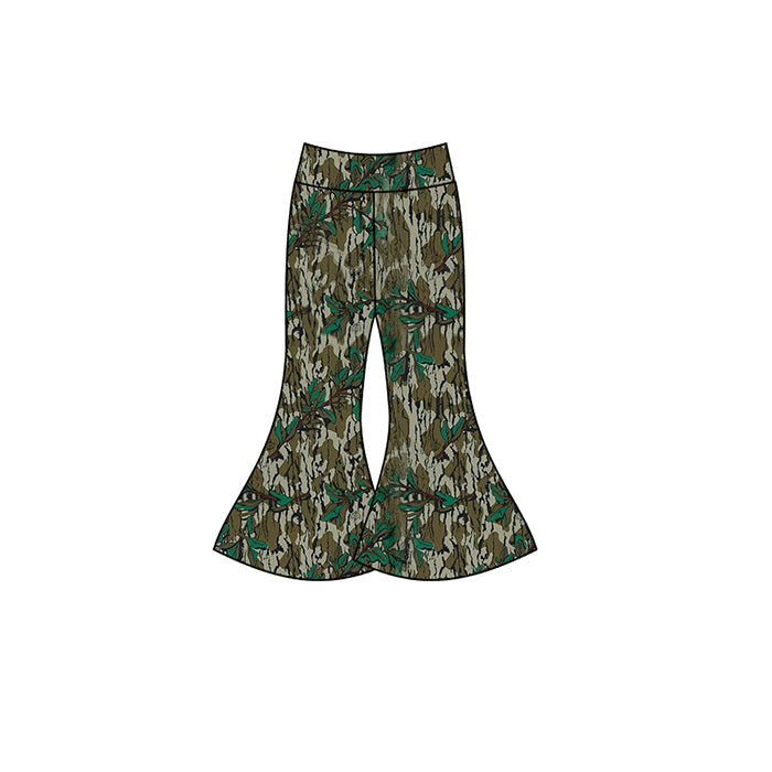 Baby Girls Bottomland Camo Trees Yoga Bell Pants Preorder  P0718
