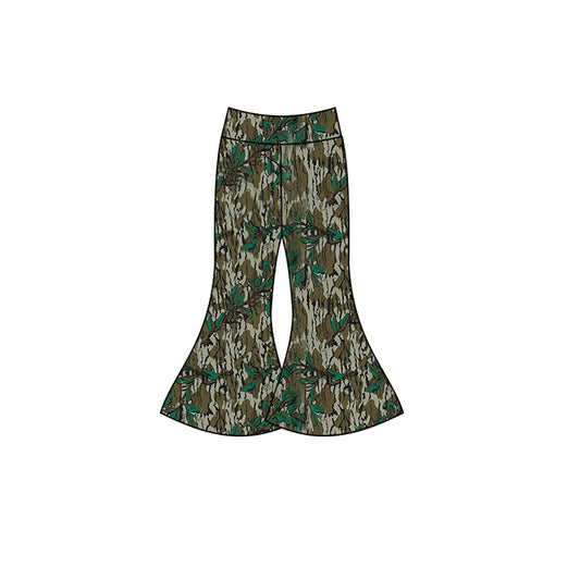 Baby Girls Bottomland Camo Trees Yoga Bell Pants Preorder  P0718