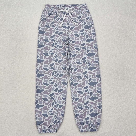 P0727Grey camo adult women pocket pants