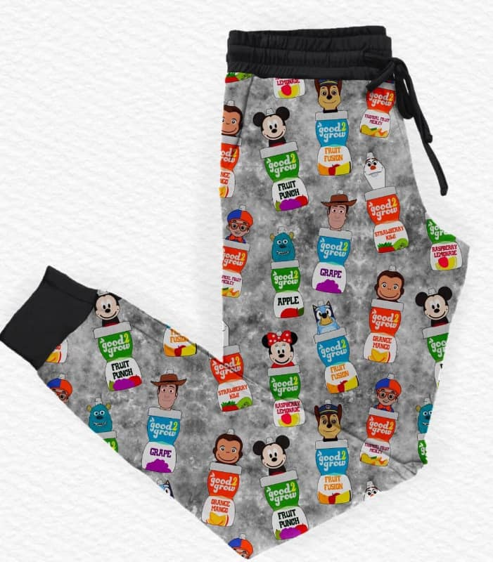 Black mouse dog monkey toy adult pants