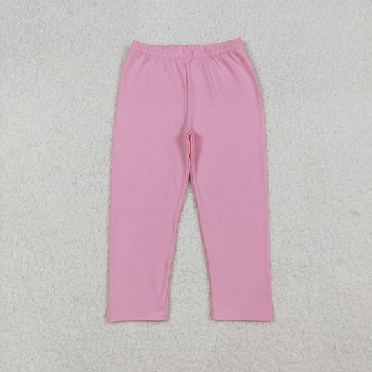 RTS NO MOQ （In stock）P0821 Baby Girls Pants  Light Pink Pants for Spring Autumn Winter