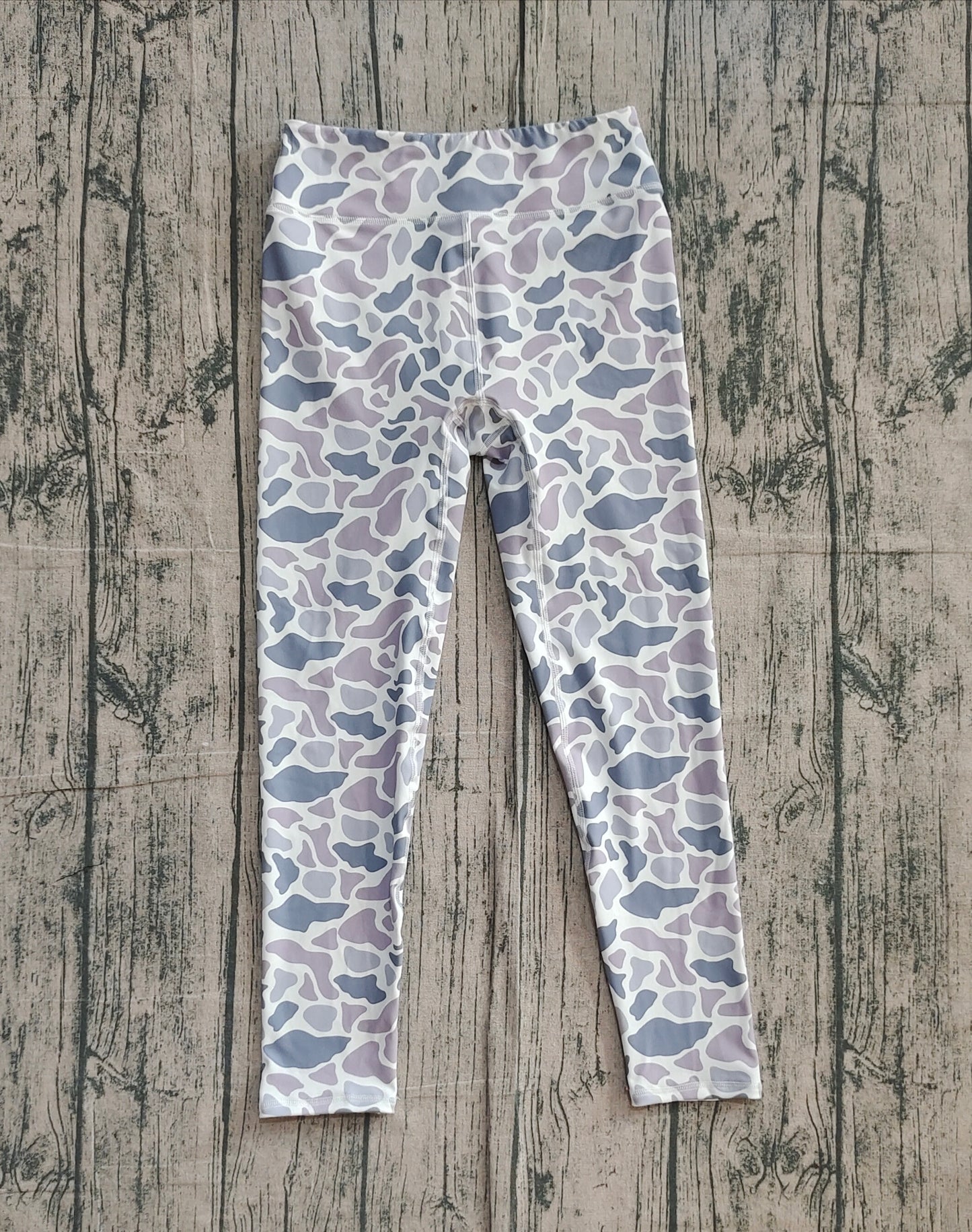 10.14 P0898 Sample No Moq Yoga fabric Adult Women Grey Camo Yoga Legging Pants