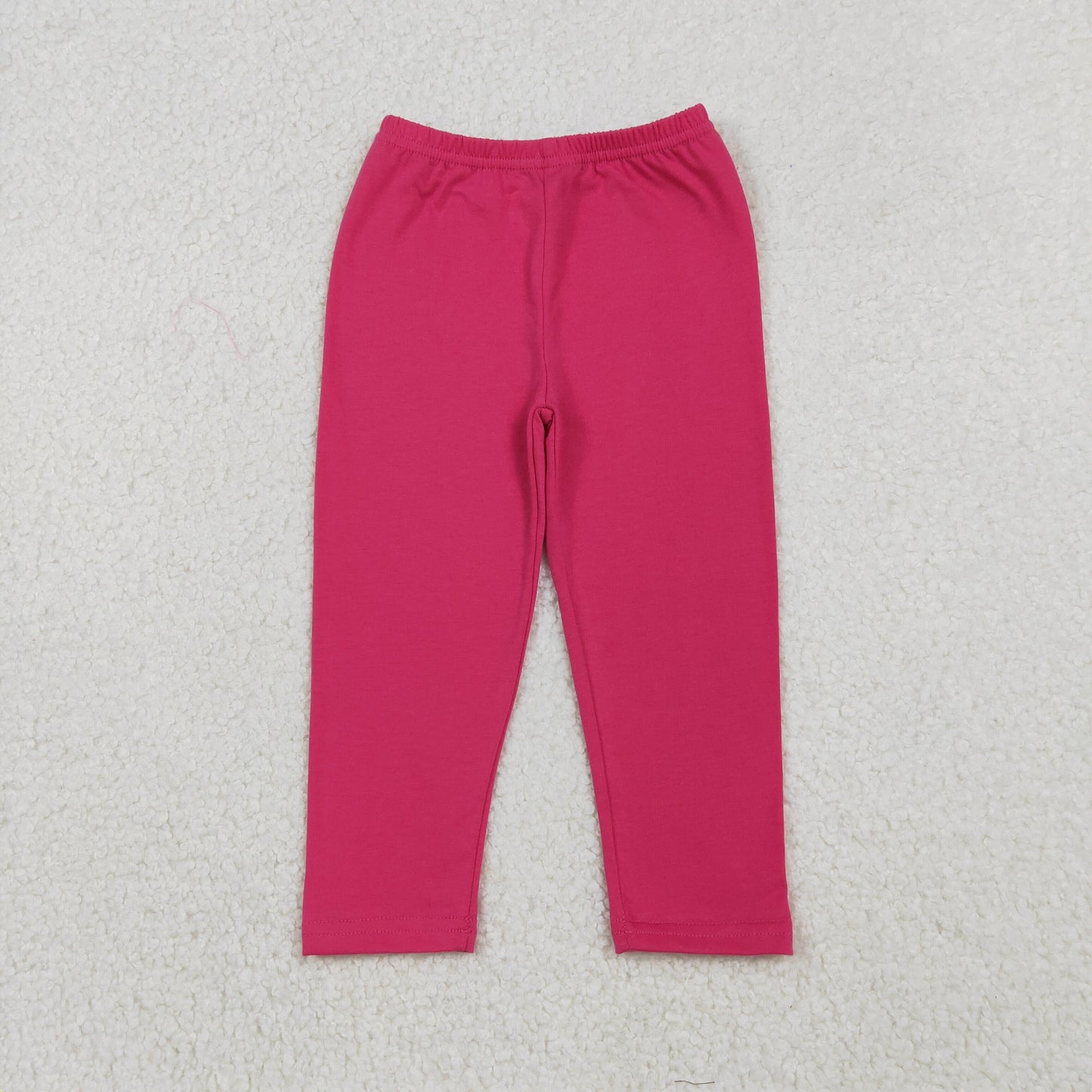 12.24 RTS NO MOQ （In stock）P0958 Baby Girls Hot Pink Legging Pants Bottom
