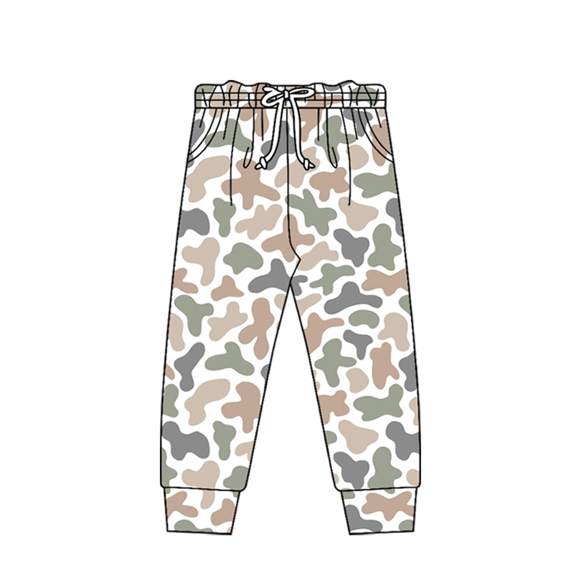 11.14 P0978 Pre order No Moq Baby Boys Khaki Camo Pockets Southern Jogger Pants Bottom