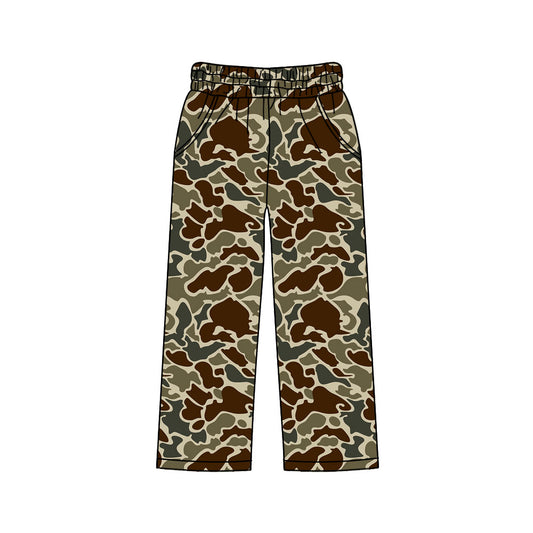 11.21 P0999 Pre order No Moq Adult Women Southern Camo Pockets Straight Pants Bottom