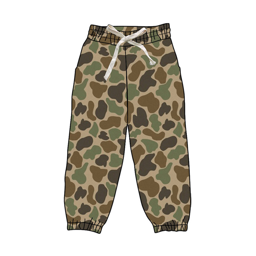 4.17 Pre order No Moq Baby Boys Short Sleeve Southern Green Camo Top Jogger Pant Pajamas Clothes Sets