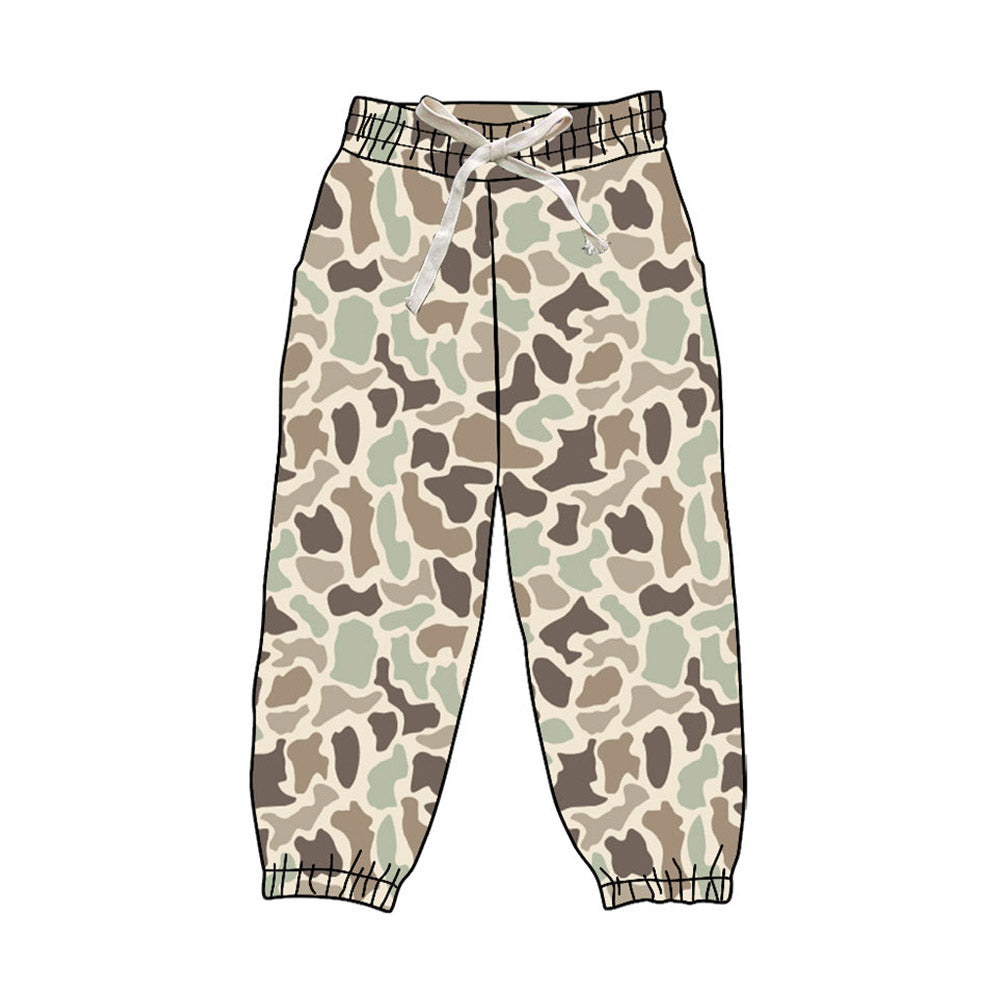 4.17 Pre order No Moq Baby Boys Short Sleeve Southern Green Camo Top Jogger Pant Pajamas Clothes Sets