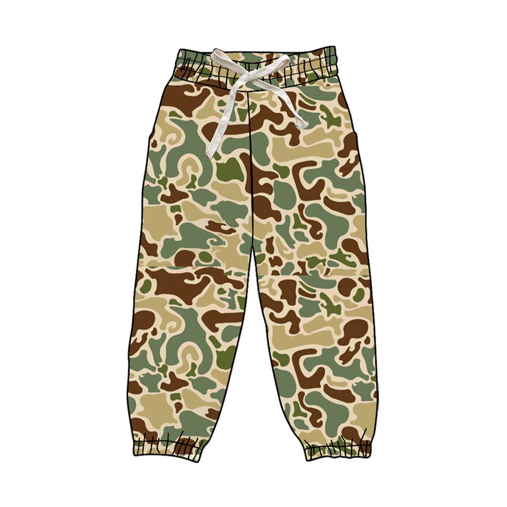 4.17 Pre order No Moq Baby Boys Short Sleeve Southern Green Camo Top Jogger Pant Pajamas Clothes Sets