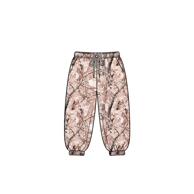4.18 Pre order No Moq Baby Boys Southern Camo Zip Pocket Pullovers Jogger Pant Clothes Sets