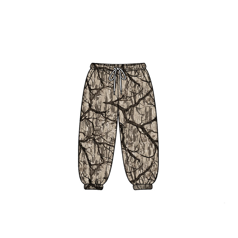 4.18 Pre order No Moq Baby Boys Southern Camo Zip Pocket Pullovers Jogger Pant Clothes Sets