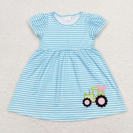 GSD0835 kids girl clothes short sleeve boutique summer dress