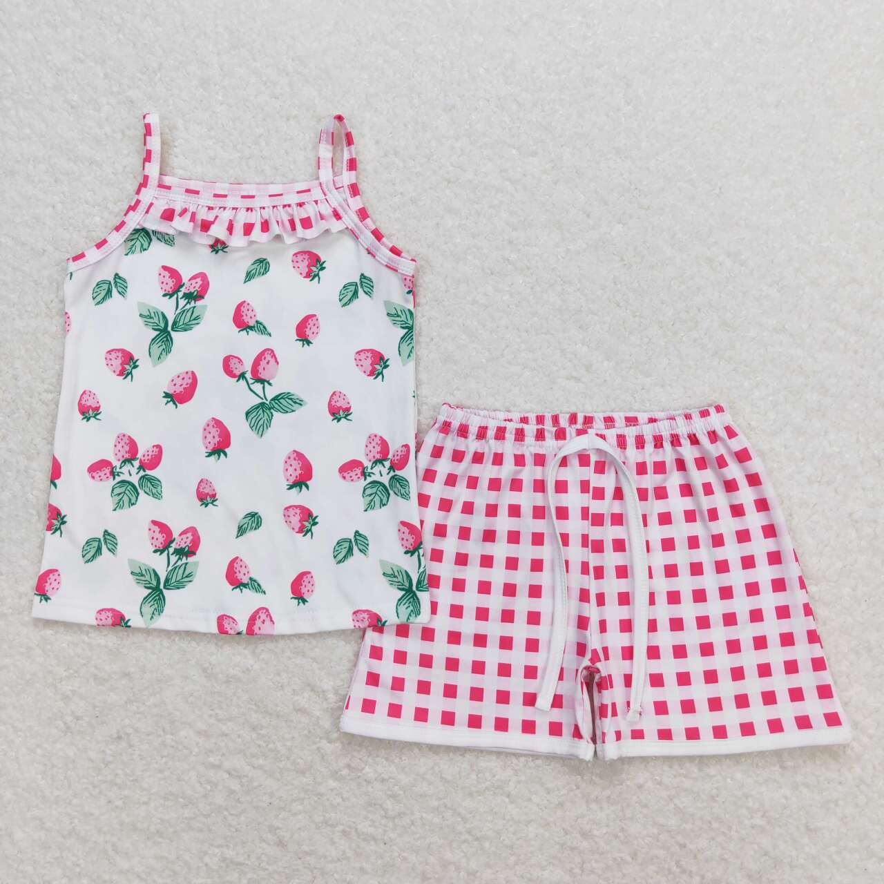 GSSO0866  Kids Girls summer clothes short sleeve top with shorts set