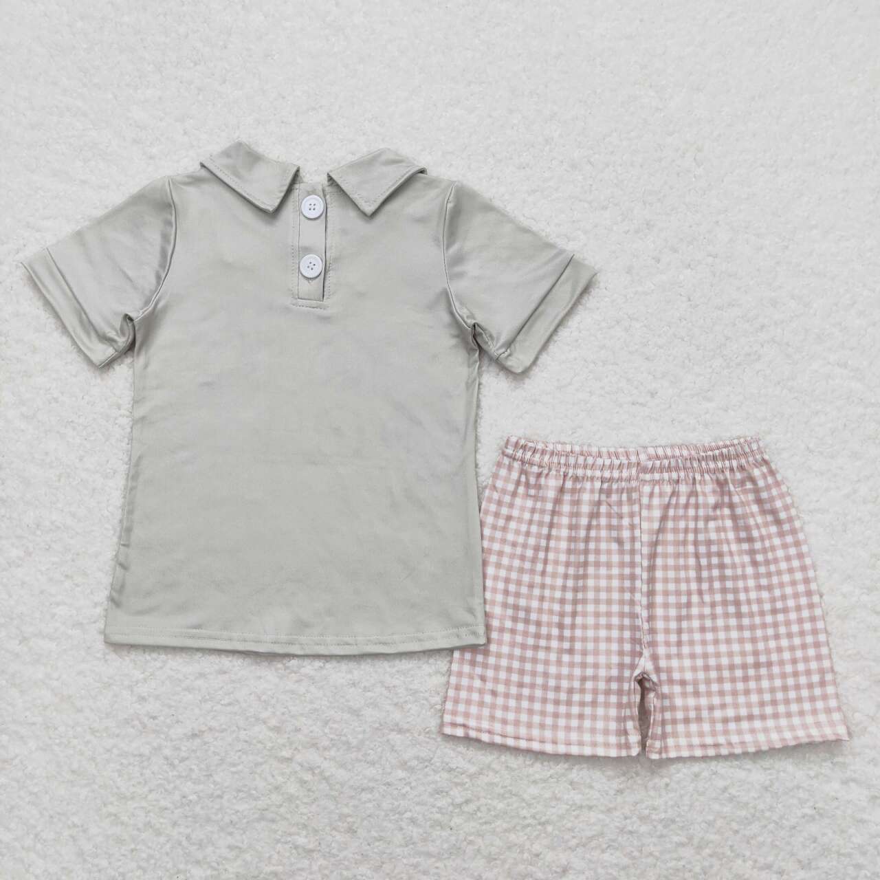 BSSO0742 Kids  boys summer clothes short sleeve top with shorts set