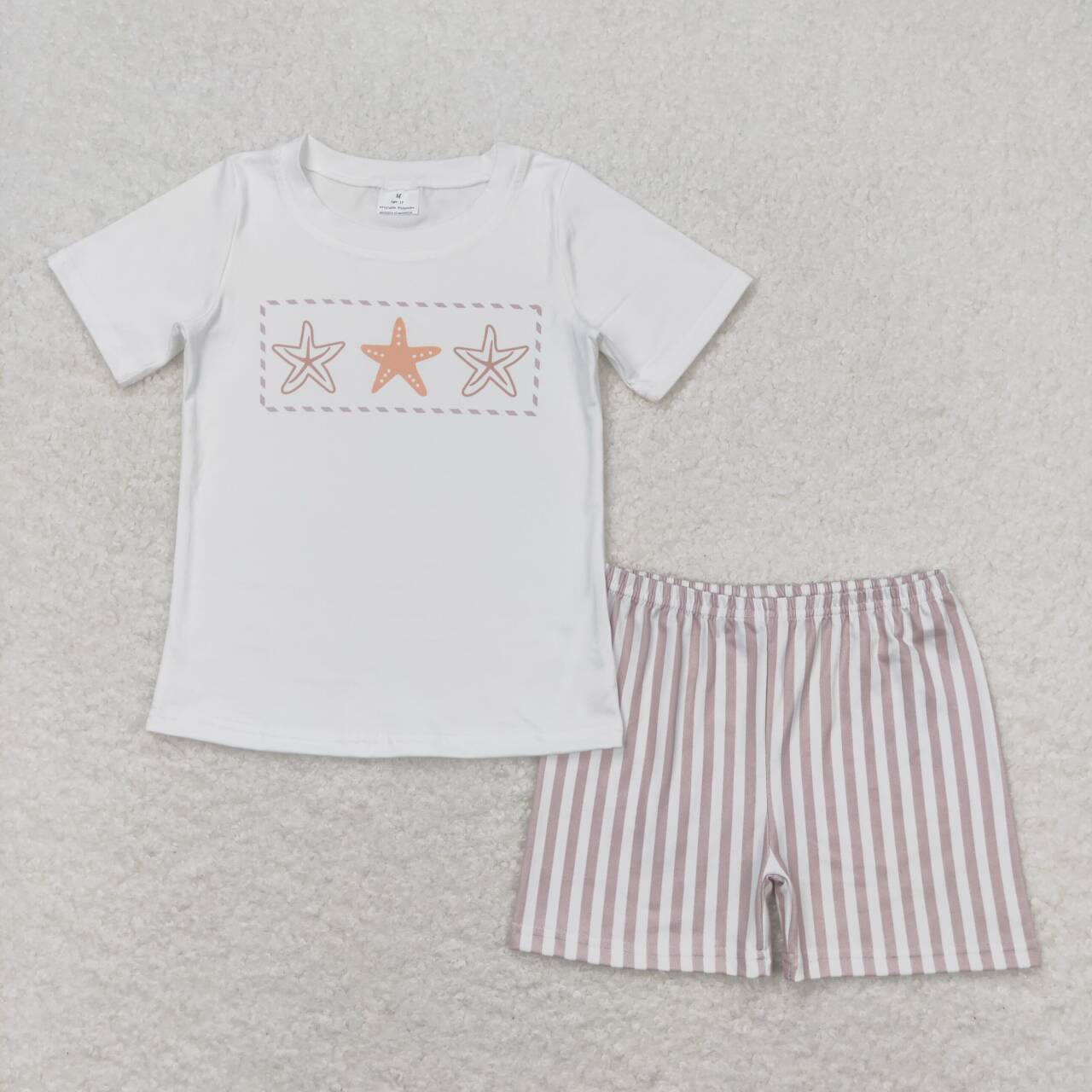 BSSO0826 Kids  boys summer clothes short sleeve top with shorts set