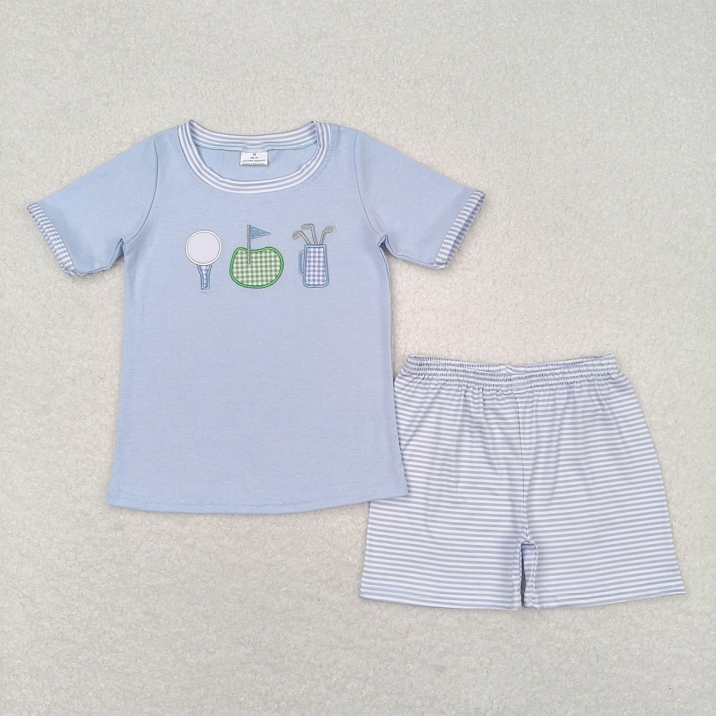 BSSO0686 Kids  boys summer clothes short sleeve top with shorts set