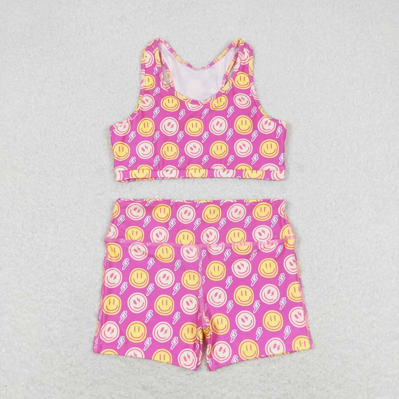 GT0520 kids girls summer clothes sleeveless top + shorts 2 pieces set