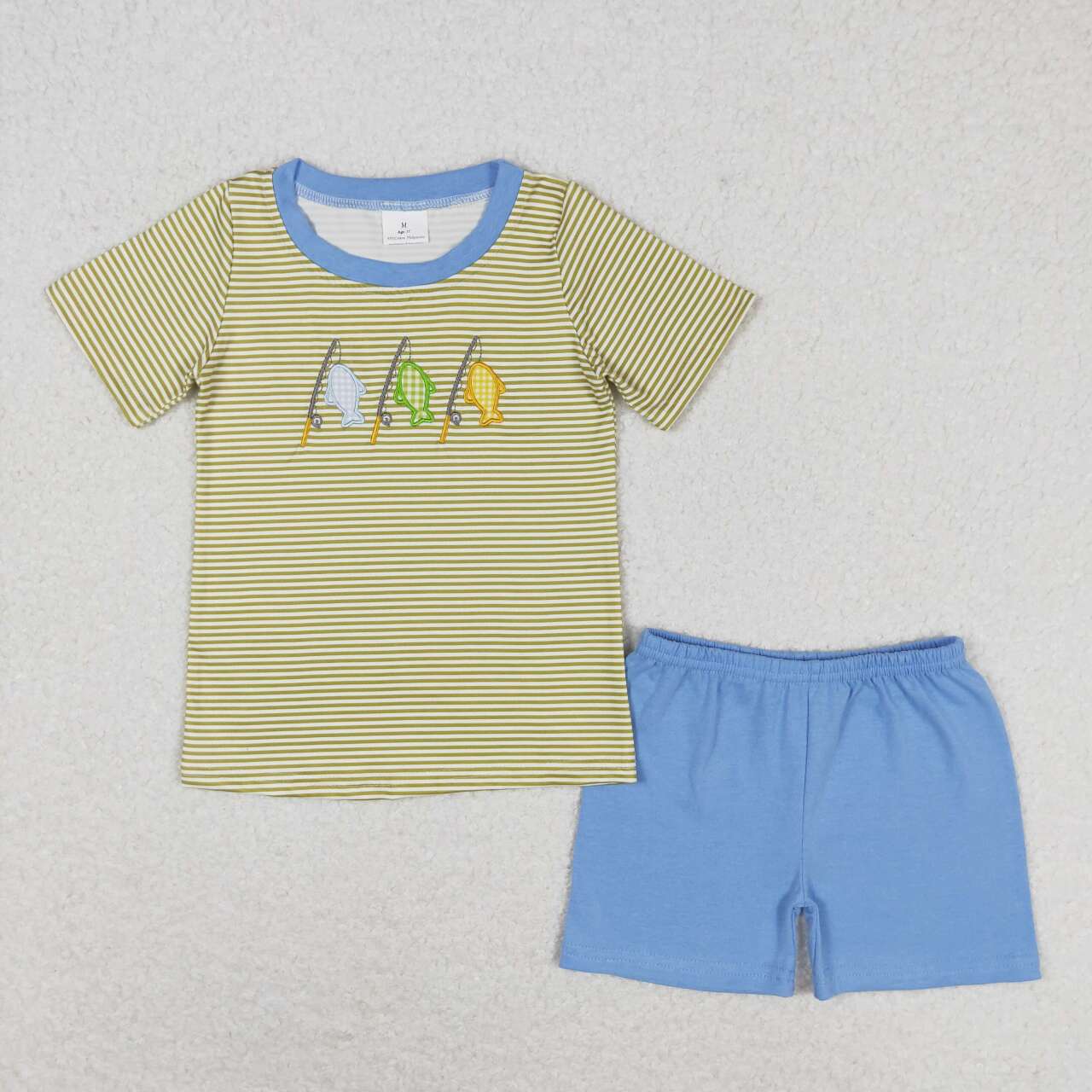 BSSO0732 Kids boys summer clothes short sleeve top with shorts set