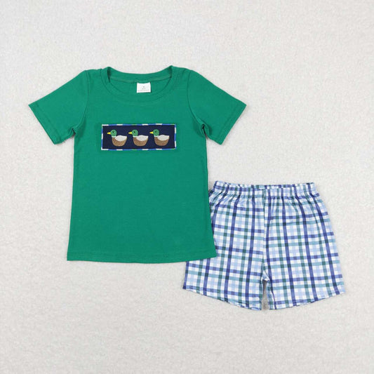 BSSO0589 Kids boys summer clothes short sleeve top with shorts set