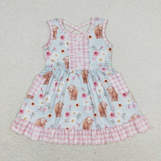 GSD1173 Baby girl summer clothes  sleeves kids dress
