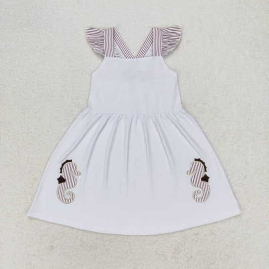 GSD1111 Baby girl summer clothes flying sleeves top kids dress