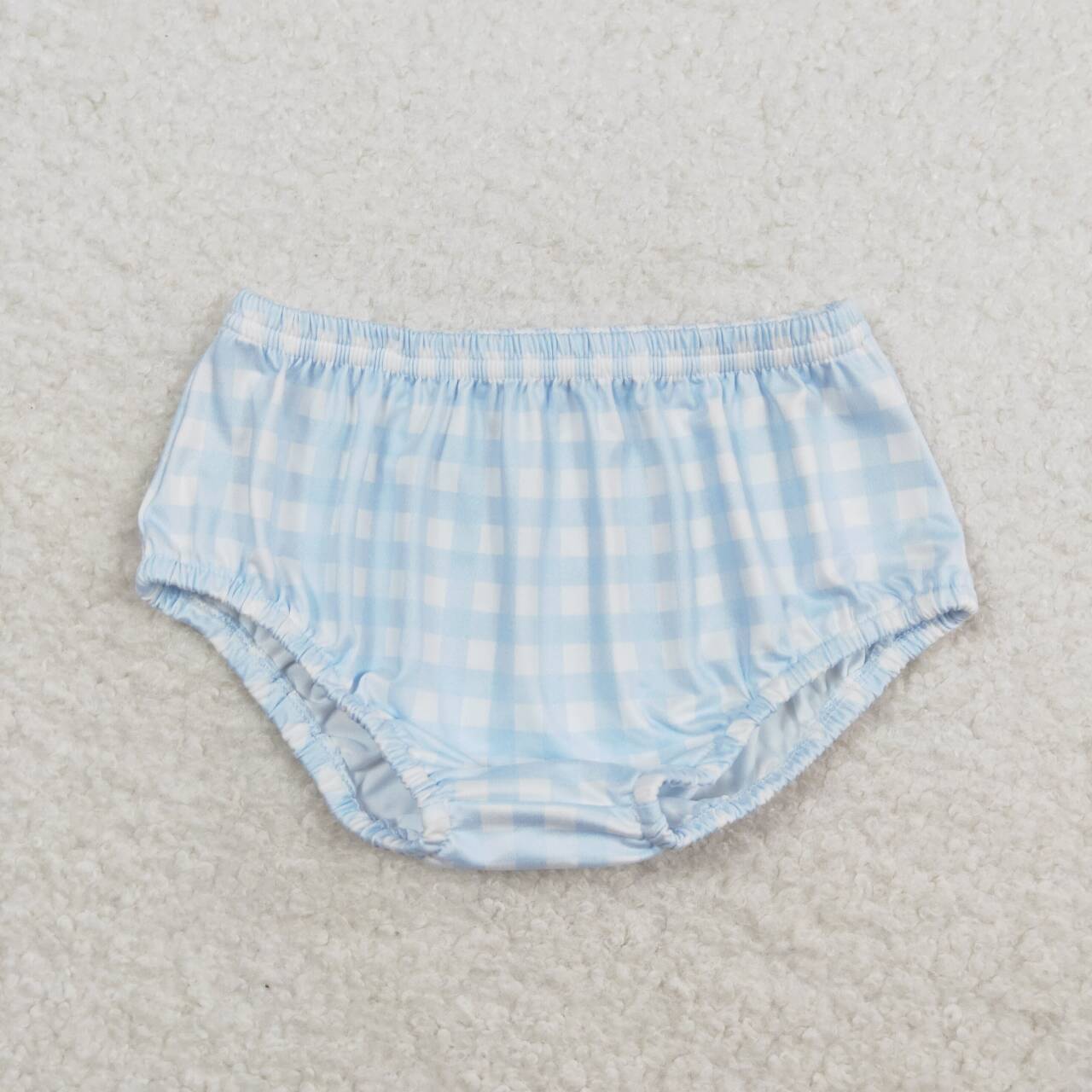 SS0352 Kids Boys summer blue plaid briefs