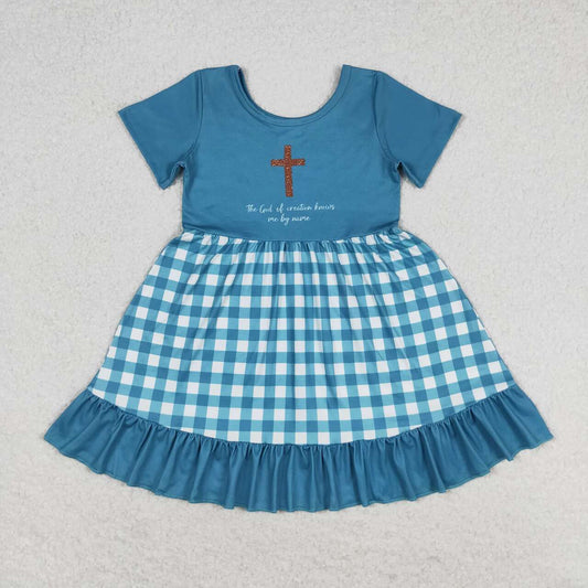 GSD1157 Baby girl summer clothes short sleeves top kids dress