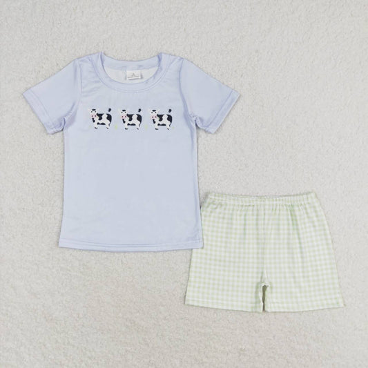 BSSO0935 Kids boys summer clothes short sleeve top with shorts set