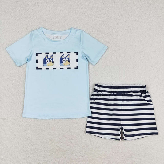 BSSO0682 Kids boys summer clothes short sleeve top with shorts set