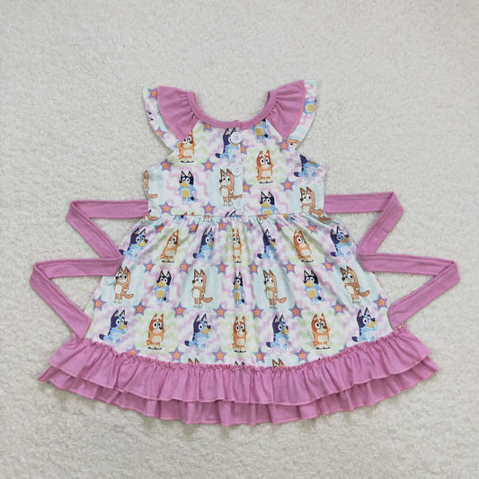 GSD1060 Baby girl summer clothes  sleeves top kids dress