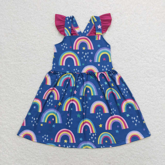 GSD1085  Baby girl summer clothes  sleeves top kids dress
