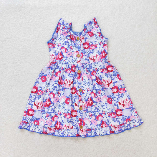 GSD0977  Baby girl summer clothes sleeves top kids dress