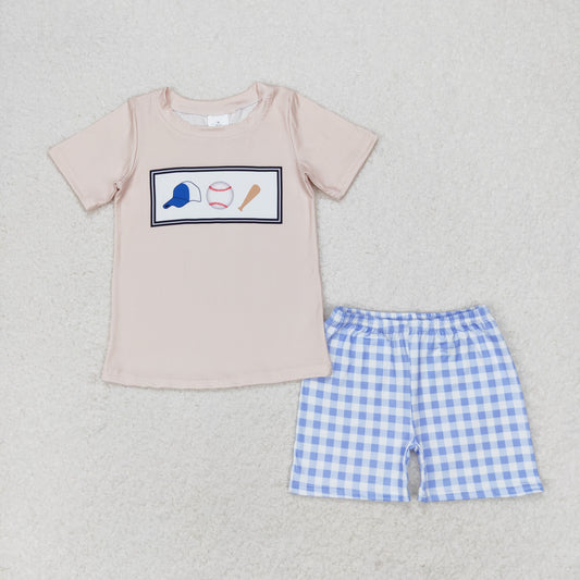 BSSO0919 Kids boys summer clothes short sleeve top with shorts set