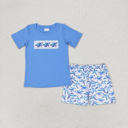 BSSO0916 Kids boys summer clothes short sleeve top with shorts set