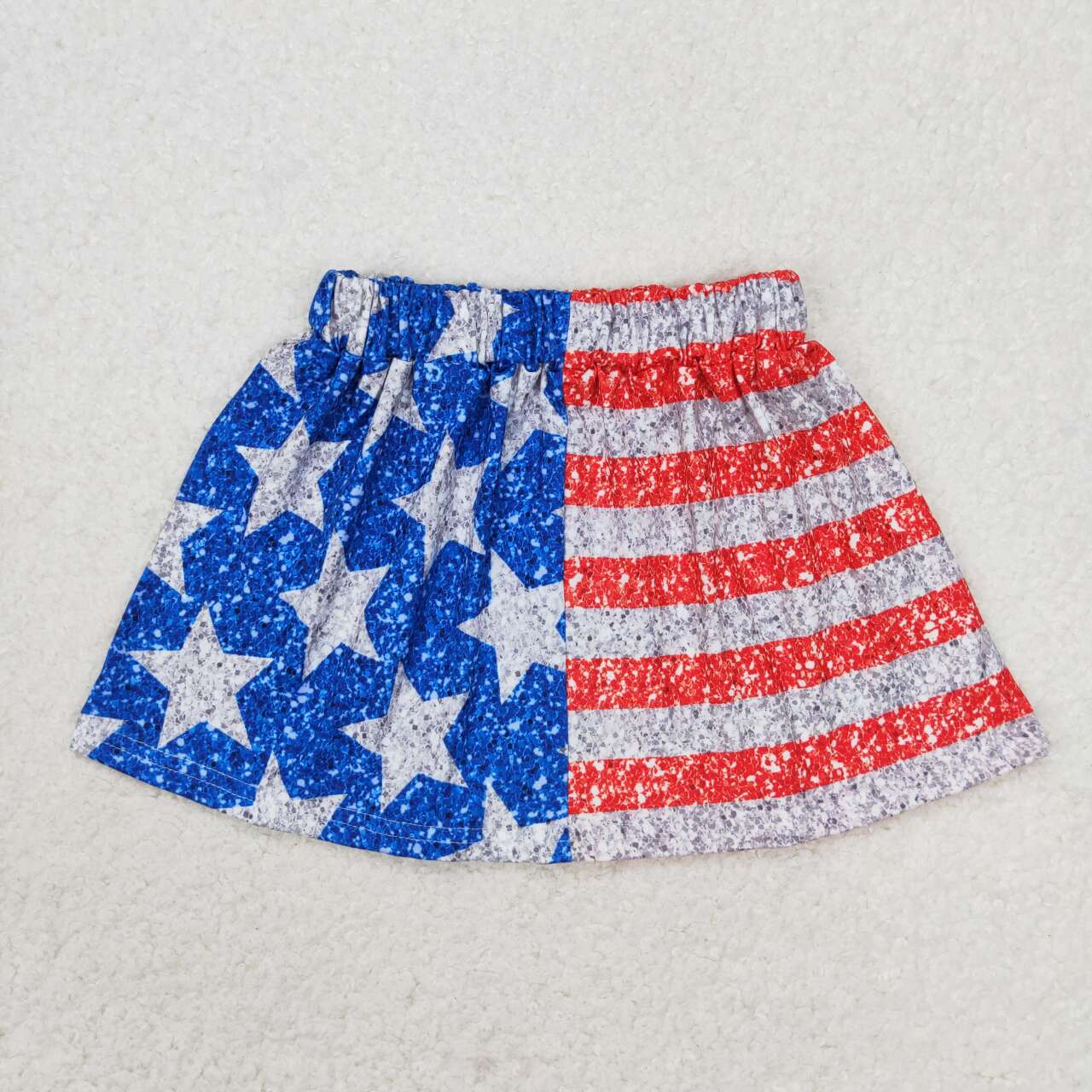 GLK0024 Kids girls summer star stripes skirt