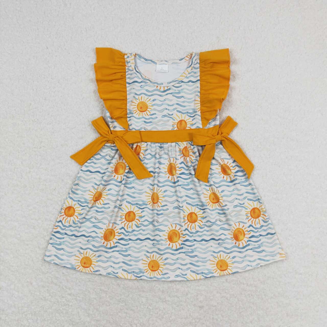 GSD1207 Baby girl summer clothes flying sleeves top kids dress