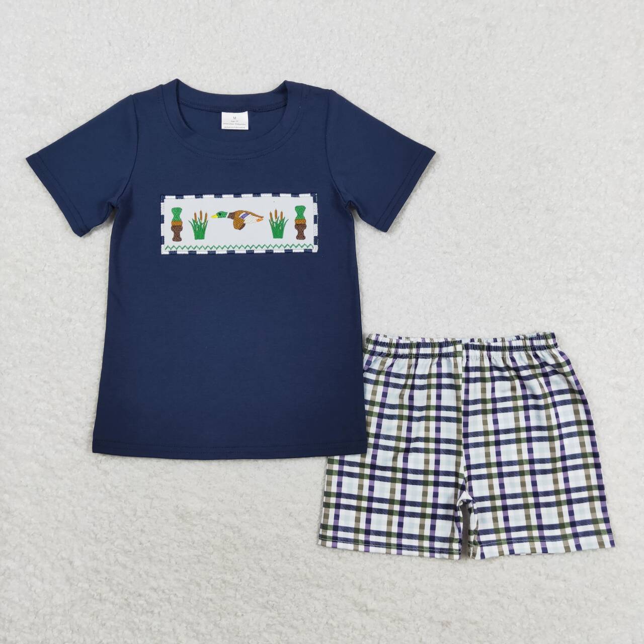 BSSO0710  Kids boys summer clothes short sleeve top with shorts set
