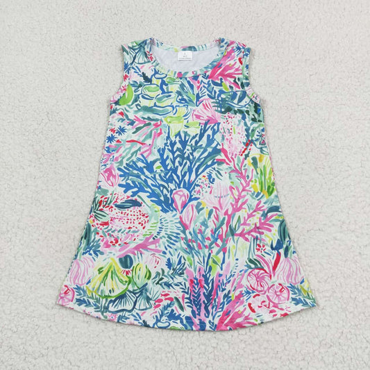 GSD1139  Baby girl summer clothes sleeves top kids dress