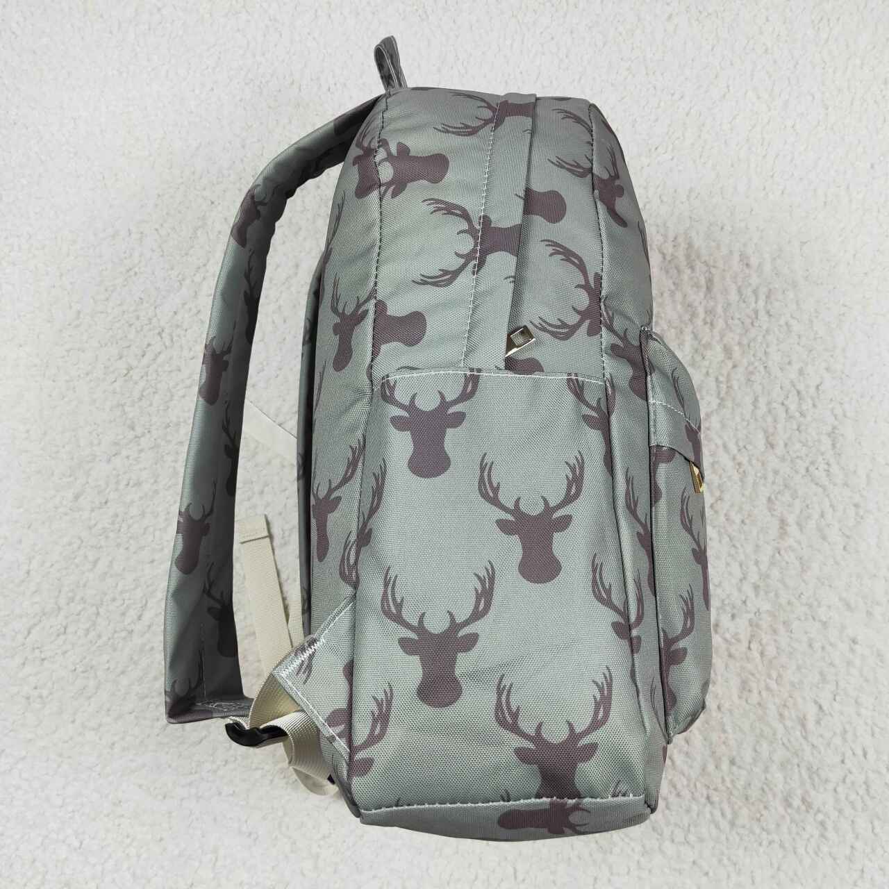 BA0171  Deer antler army green backpack