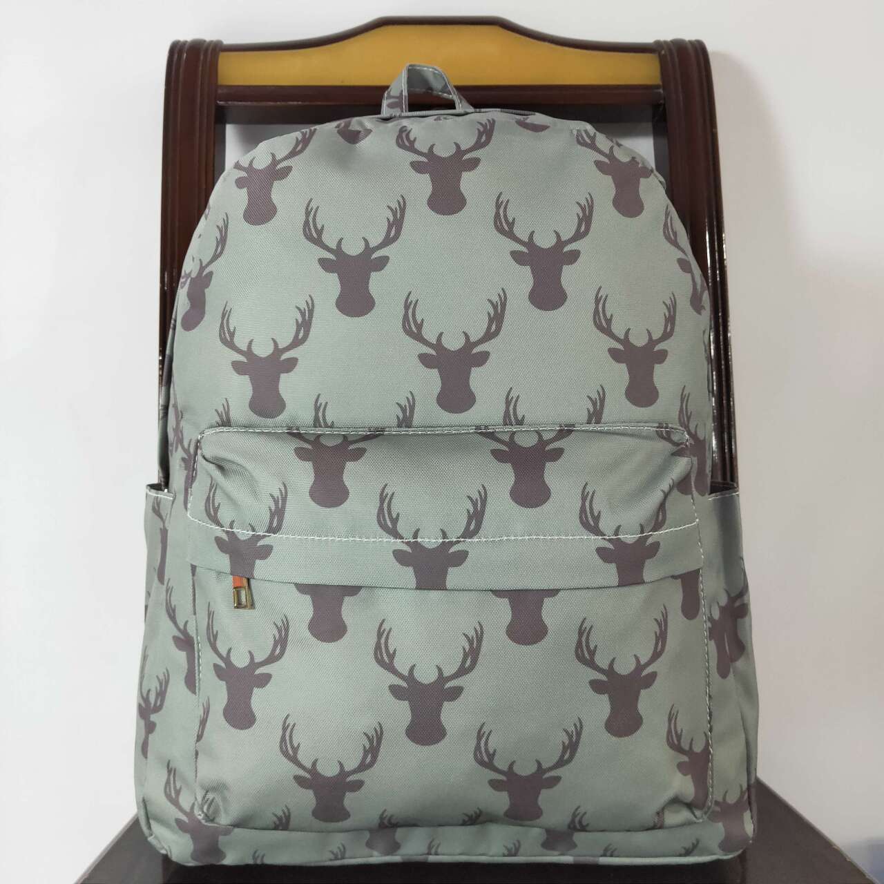 BA0171  Deer antler army green backpack