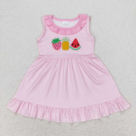 RTS no moq GSD1055 Baby girl summer clothes sleeves top kids dress