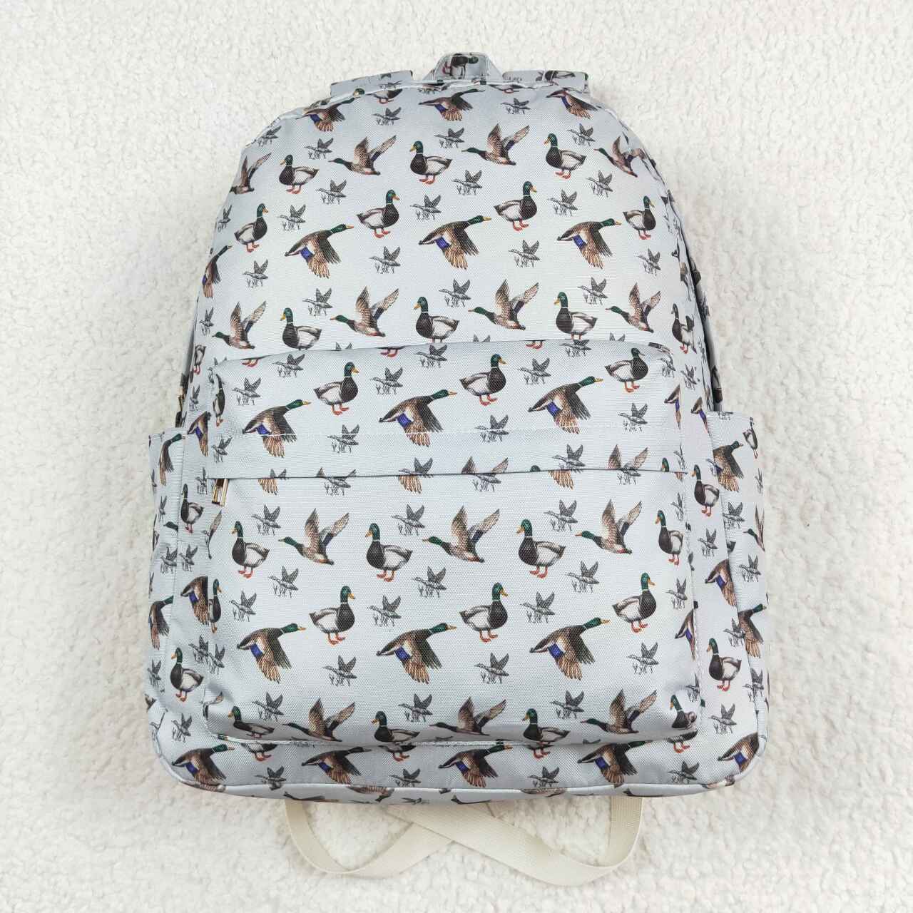 RTS no moq BA0197  Duck Grey Brown Backpack