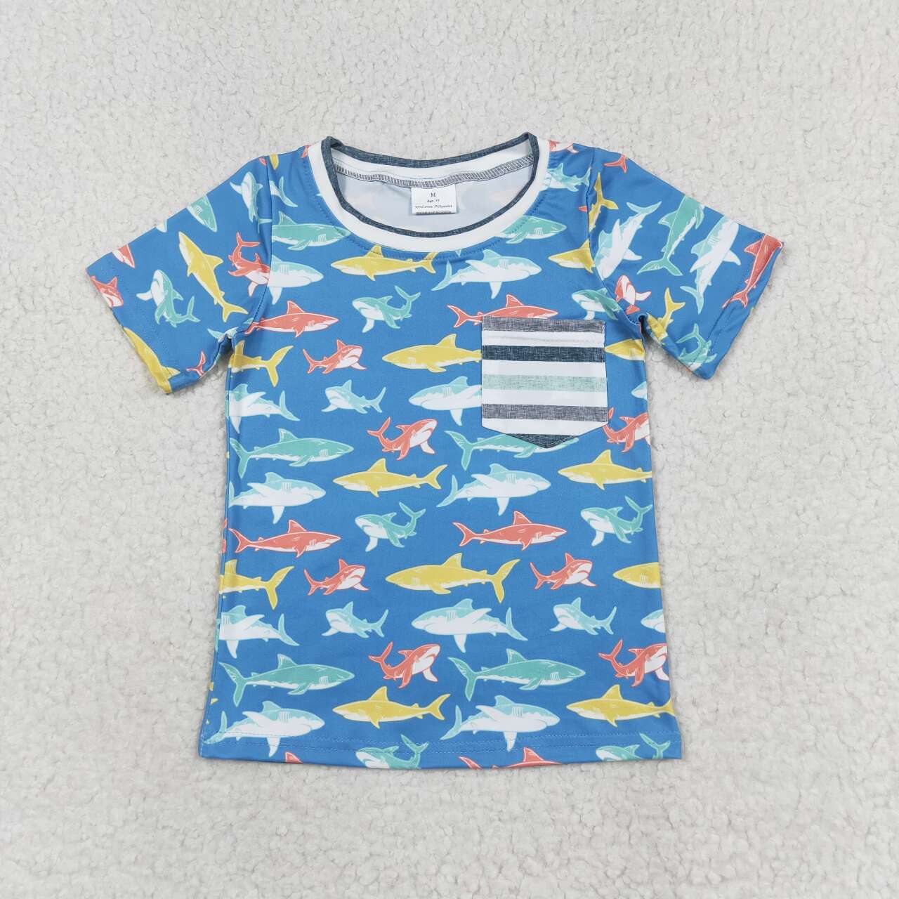 RTS no moq BT0667  Baby boys summer clothes short sleeves top kids