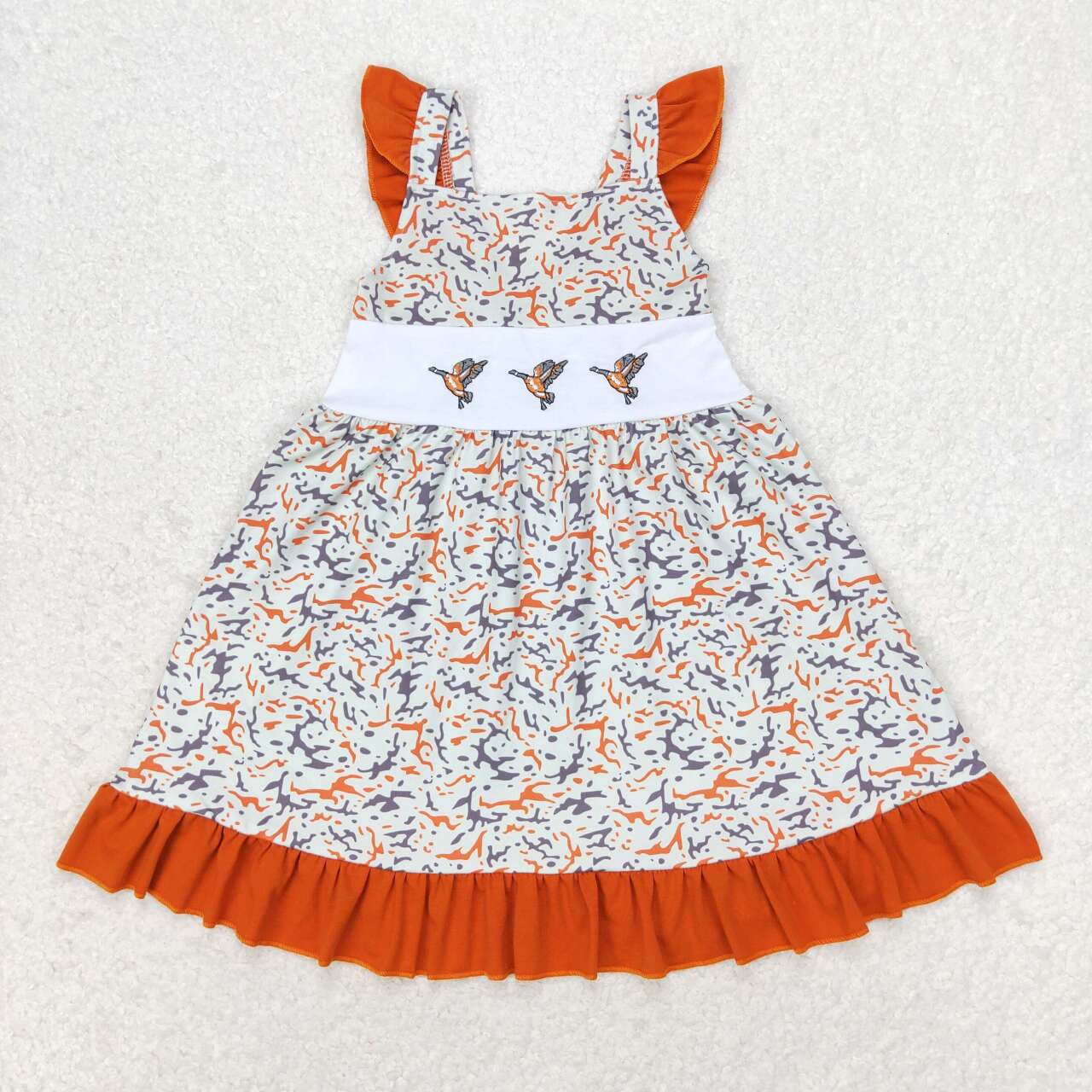 RTS no moq GSD1271 Baby girl summer clothes flying sleeves top kids dress