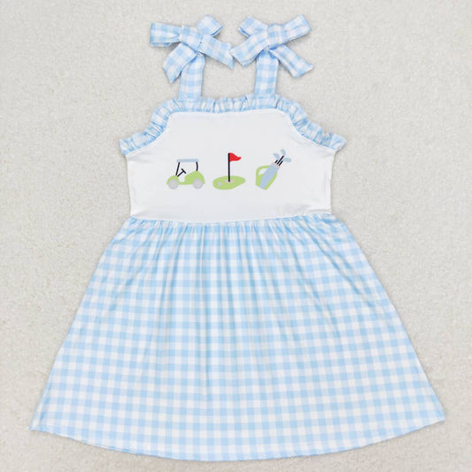 RTS no moq GSD0907 Baby girl summer clothes suspenders top kids dress