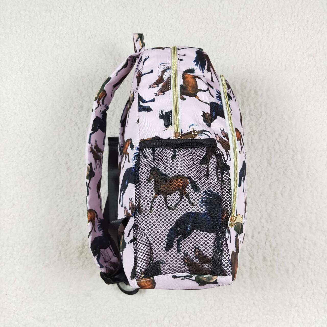 RTS no moq BA0124  Horse light purple backpack