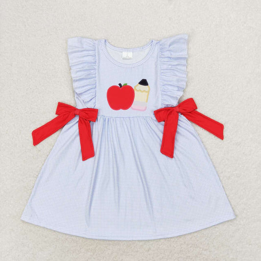 RTS no moq GSD1143 Baby girl summer clothes sleeves top kids dress