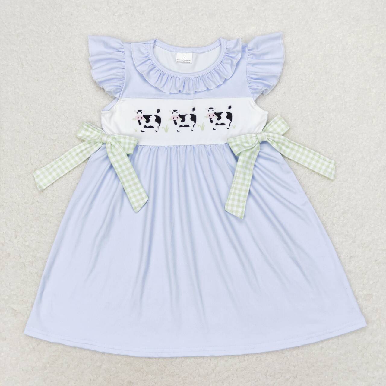 RTS no moq GSD1252 Baby girl summer clothes flying sleeves top kids dress