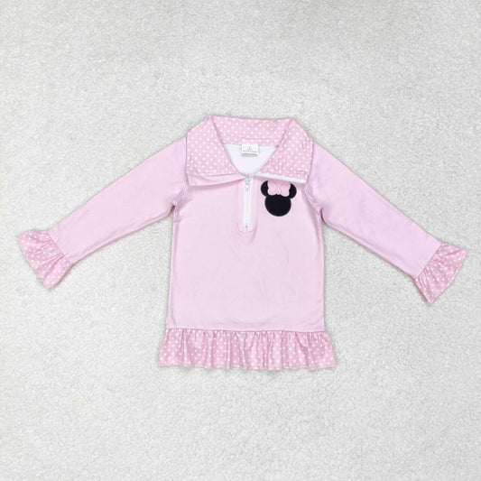 RTS no moq GT0602 Baby girls autumn clothes long sleeves top kids